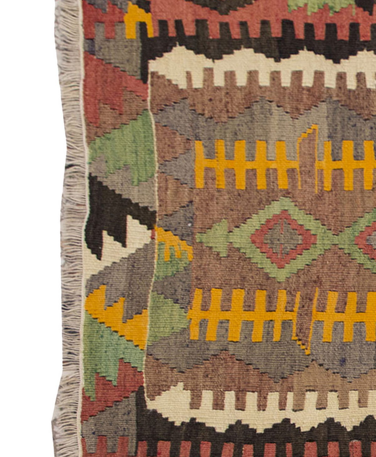 Vintage Kilim Rug,Sivrihisar Kilim 3'7" x 4'5" feet 108 x 135 cm