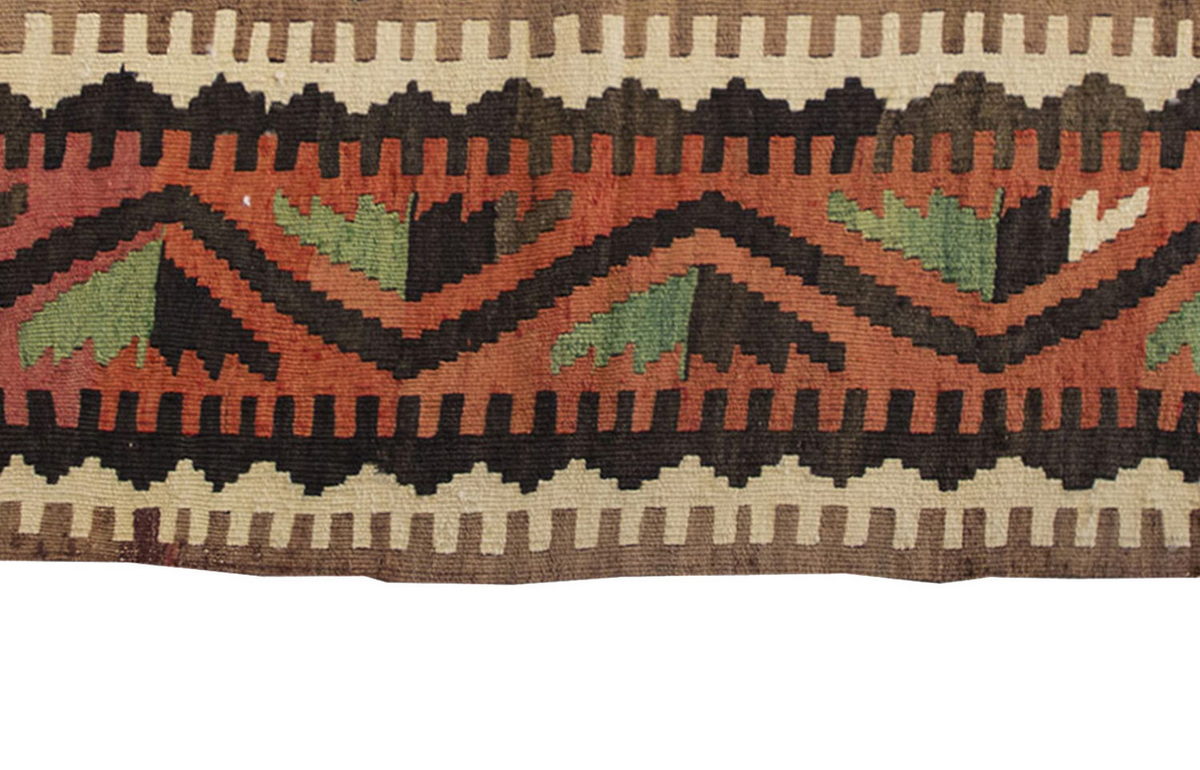 Vintage Kilim Rug,Sivrihisar Kilim 3'7" x 4'5" feet 108 x 135 cm