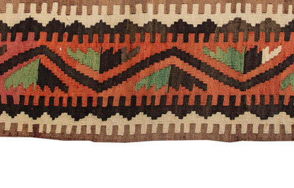 Vintage Kilim Rug,Sivrihisar Kilim 3'7" x 4'5" feet 108 x 135 cm