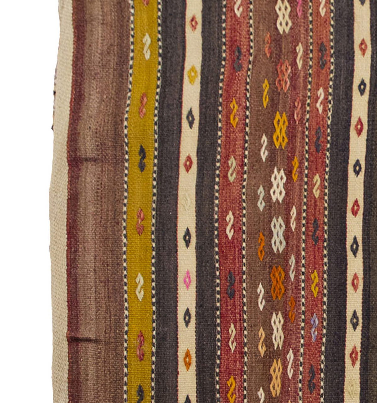 Vintage Kilim Rug,Konya Kilim 3'7" x 5" feet 109 x 147 cm