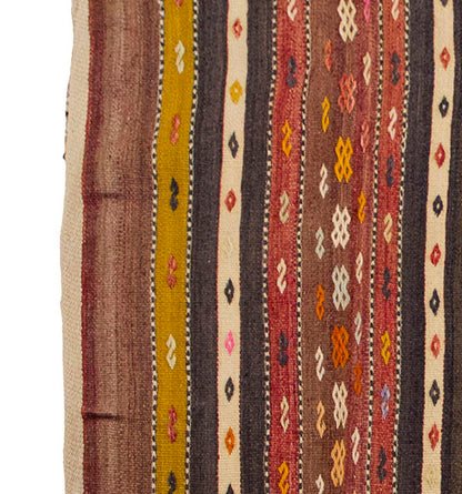 Vintage Kilim Rug,Konya Kilim 3'7" x 5" feet 109 x 147 cm