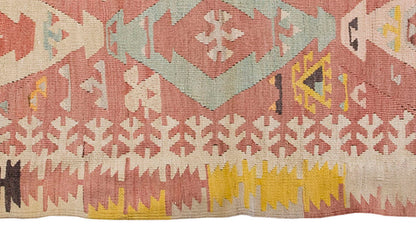 Vintage Kilim Rug,Kayseri Kilim 3'7" x 5'2" feet 110 x 158 cm
