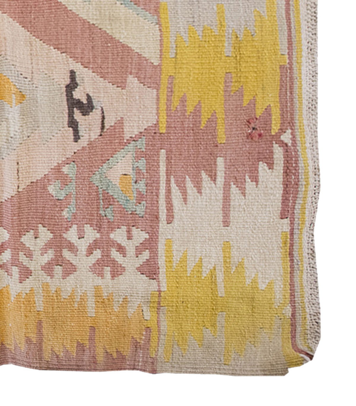 Vintage Kilim Rug,Kayseri Kilim 3'7" x 5'2" feet 110 x 158 cm