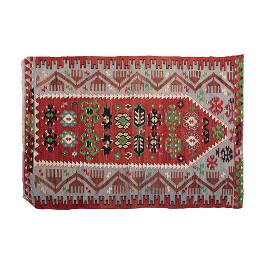 Vintage Kilim Rug,Denizli Kilim 3'7" x 5'7" feet 110 x 170 cm