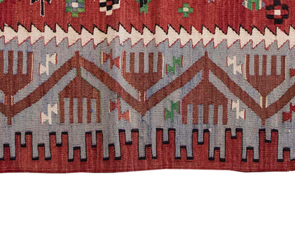 Vintage Kilim Rug,Denizli Kilim 3'7" x 5'7" feet 110 x 170 cm