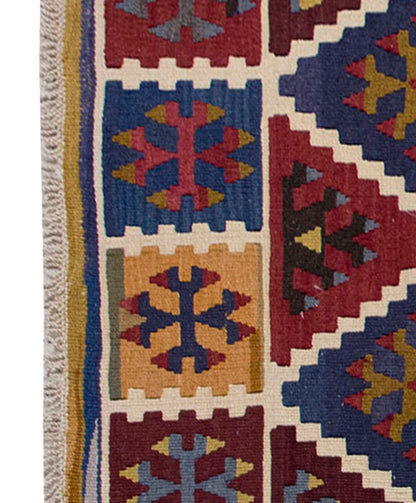 Vintage Kilim Rug,Konya Ereğli Kilim 3'7" x 5'8" feet 109 x 173 cm