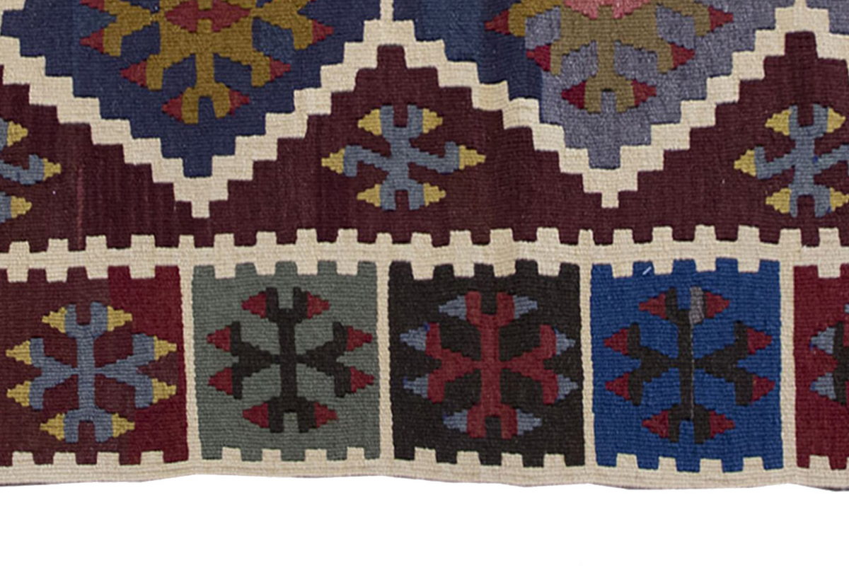 Vintage Kilim Rug,Konya Ereğli Kilim 3'7" x 5'8" feet 109 x 173 cm