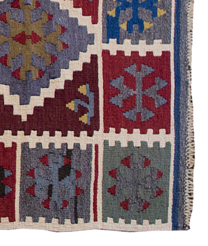 Vintage Kilim Rug,Konya Ereğli Kilim 3'7" x 5'8" feet 109 x 173 cm