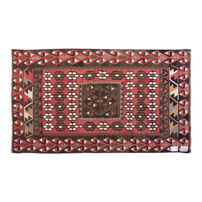 Vintage Kilim Rug,Kayseri Sarız Kilim 3'7" x 5'8" feet 110 x 173 cm