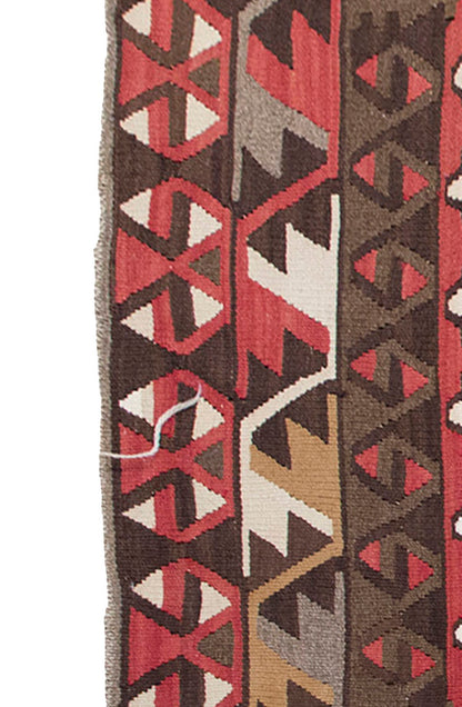 Vintage Kilim Rug,Kayseri Sarız Kilim 3'7" x 5'8" feet 110 x 173 cm