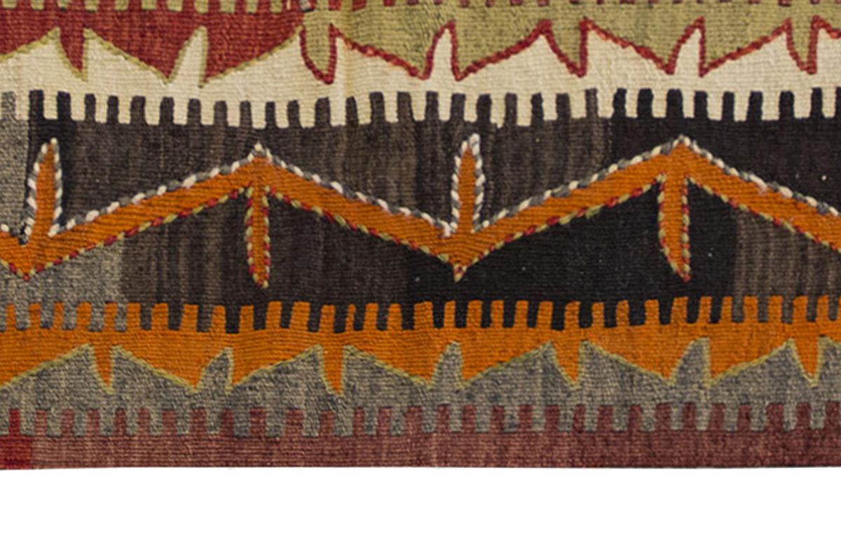 Vintage Kilim Rug,Konya Kilim 3'7" x 5'9" feet 110 x 175 cm