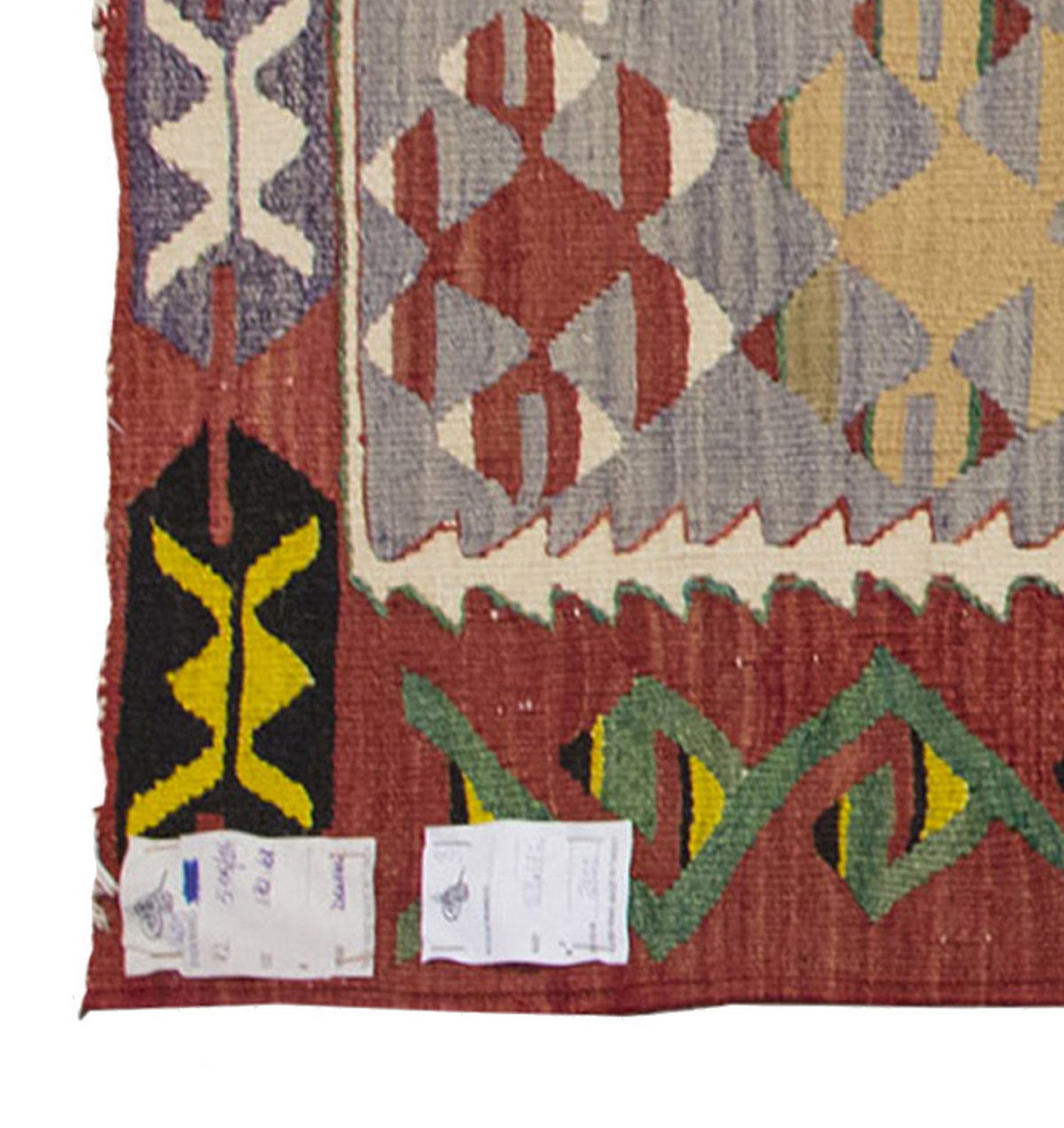 Vintage Kilim Rug,Denizli Kilim 3'7" x 6" feet 108 x 182 cm