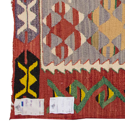 Vintage Kilim Rug,Denizli Kilim 3'7" x 6" feet 108 x 182 cm
