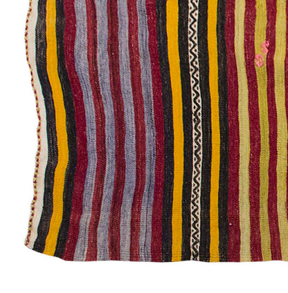 Vintage Kilim Rug,Konya Kilim 3'7" x 6" feet 109 x 184 cm