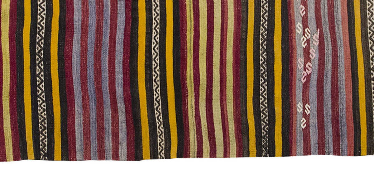 Vintage Kilim Rug,Konya Kilim 3'7" x 6" feet 109 x 184 cm