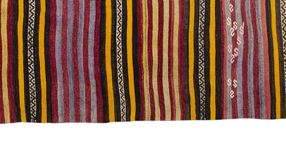 Vintage Kilim Rug,Konya Kilim 3'7" x 6" feet 109 x 184 cm