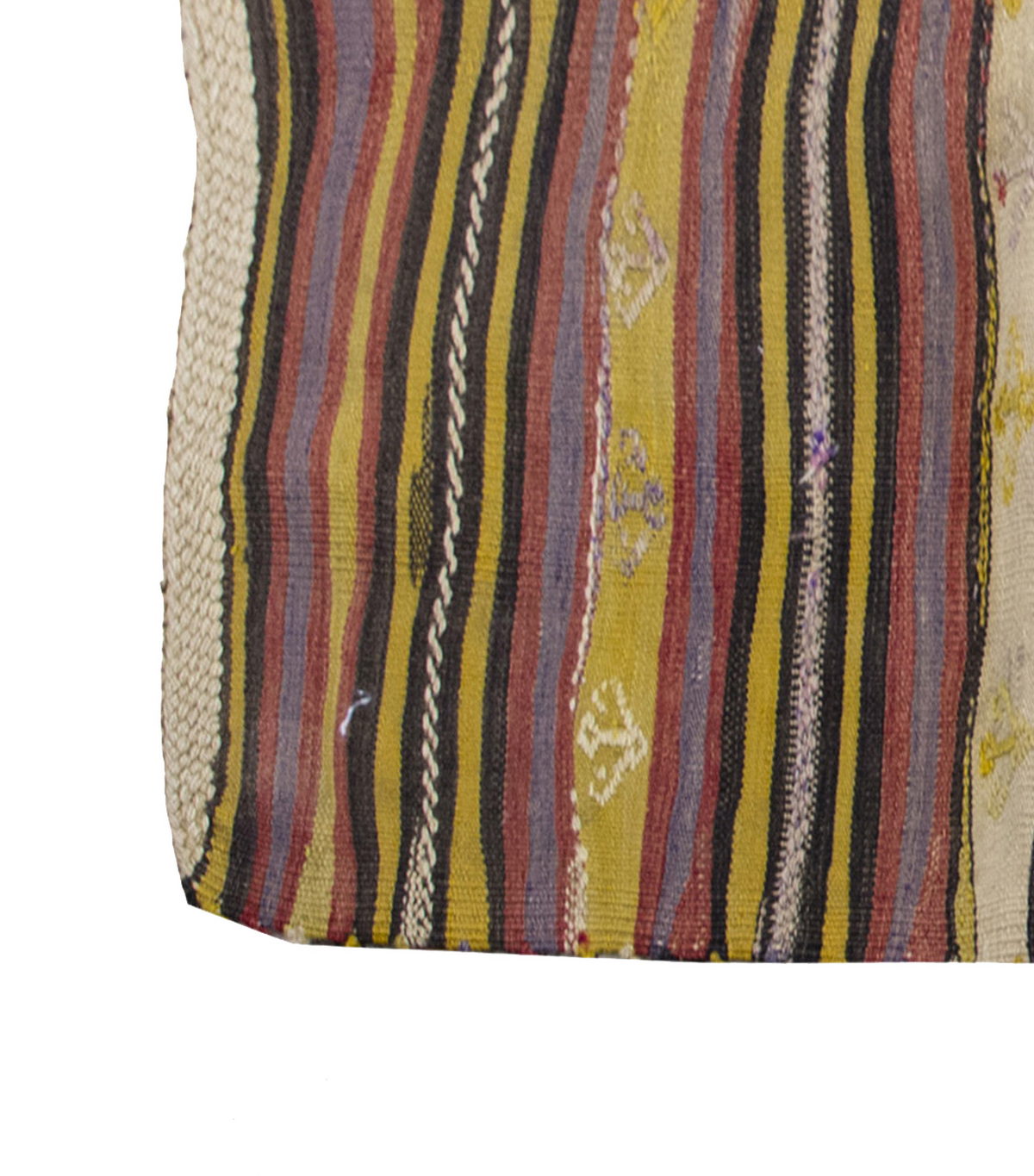 Vintage Konya Kilim Rug, Central Turkey Kilim 3'7" x 6'4" feet 110 x 192 cm