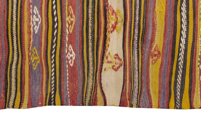 Vintage Konya Kilim Rug, Central Turkey Kilim 3'7" x 6'4" feet 110 x 192 cm