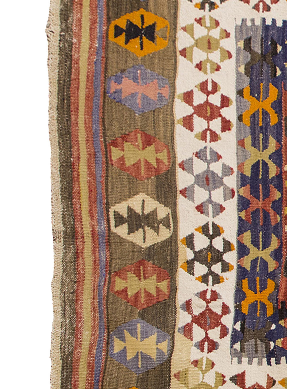 Vintage Kilim Rug,Konya Kilim 3'8" x 5'1" feet 111 x 156 cm