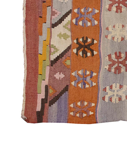 Vintage Oushak Kilim Rug, Oushak Area Kilim 3'9" x 5'9" feet 114 x 175 cm