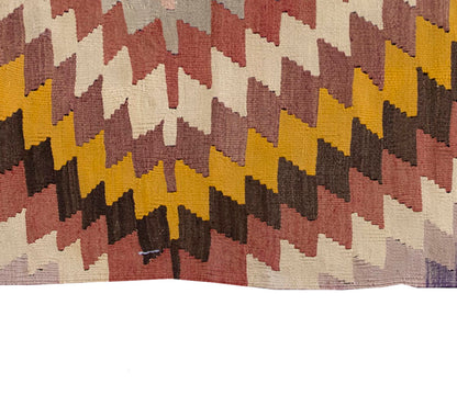 Vintage Oushak Kilim Rug, Oushak Area Kilim 3'9" x 5'9" feet 114 x 175 cm