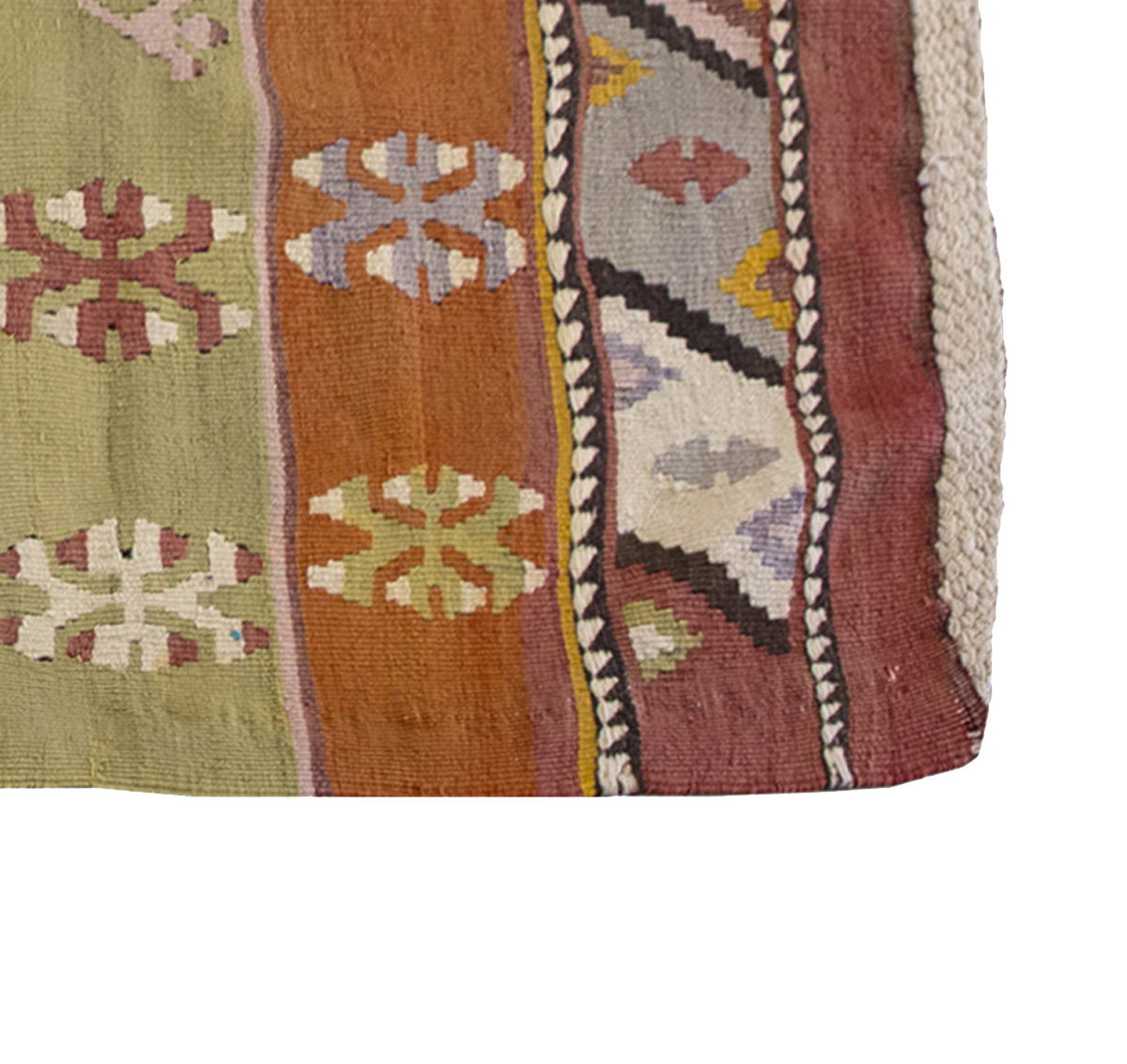 Vintage Oushak Kilim Rug, Oushak Area Kilim 3'9" x 5'9" feet 114 x 175 cm