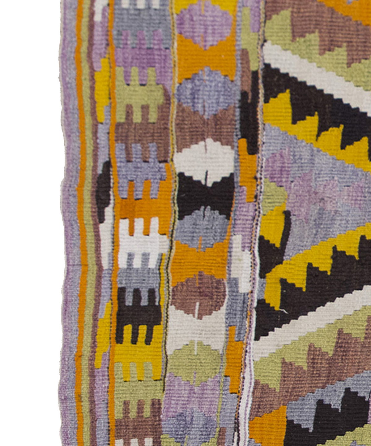Vintage Denizli Kilim Rug,Nomadic Barak Kilim 4" x 5" feet 116 x 153 cm