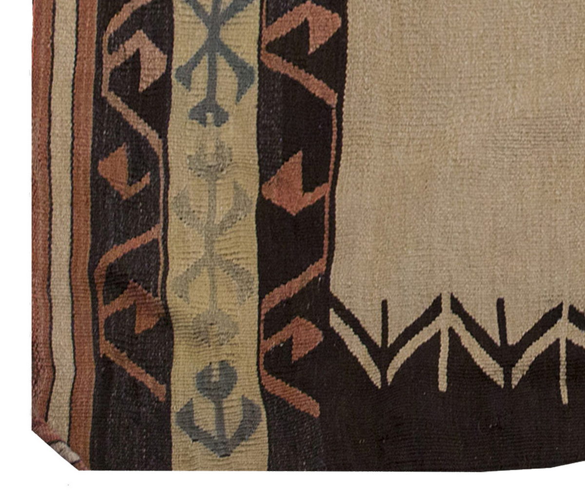 Vintage Kilim Rug,Mut Kilim 4" x 5" feet 118 x 148 cm