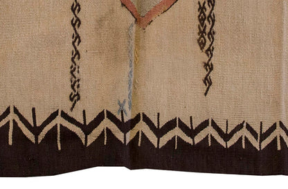 Vintage Kilim Rug,Mut Kilim 4" x 5" feet 118 x 148 cm