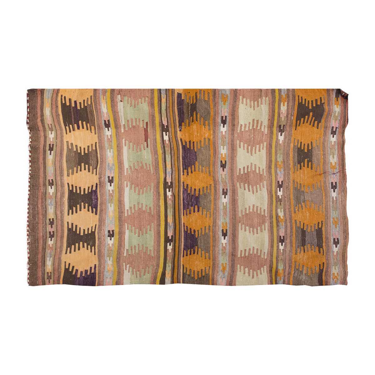 Vintage Kilim Rug, Konya Kilim 4" x 5'8" feet 119 x 173 cm