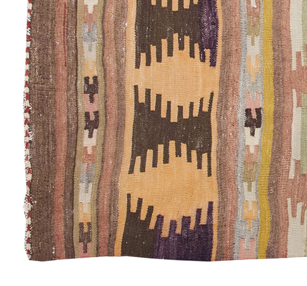 Vintage Kilim Rug, Konya Kilim 4" x 5'8" feet 119 x 173 cm