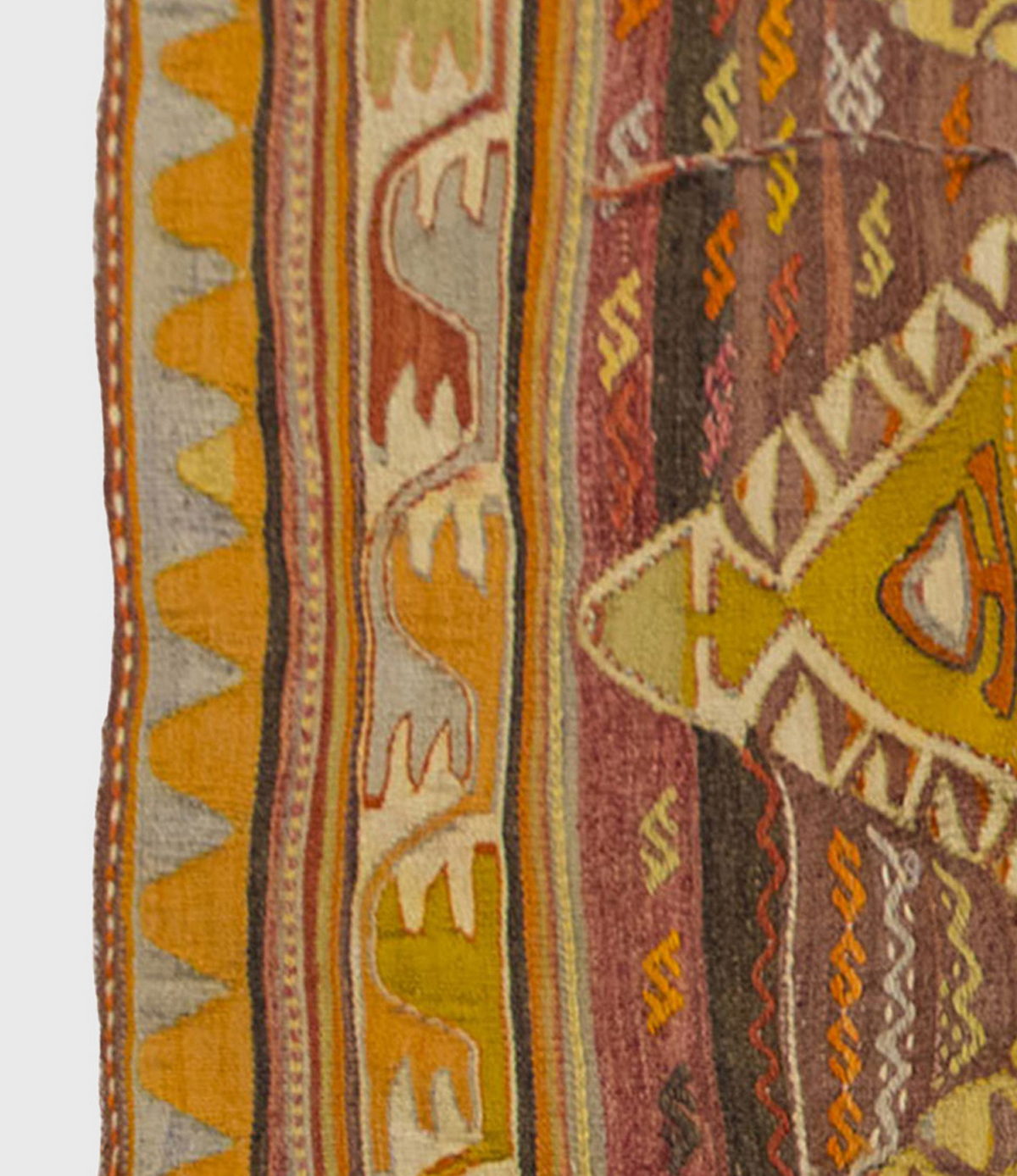 Vintage Kilim Rug,Konya Kilim 4" x 5'8" feet 120 x 172 cm