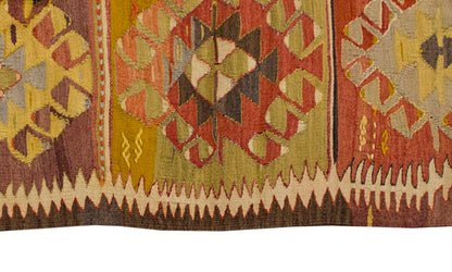 Vintage Kilim Rug,Konya Kilim 4" x 5'8" feet 120 x 172 cm