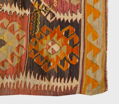 Vintage Kilim Rug,Konya Kilim 4" x 5'8" feet 120 x 172 cm