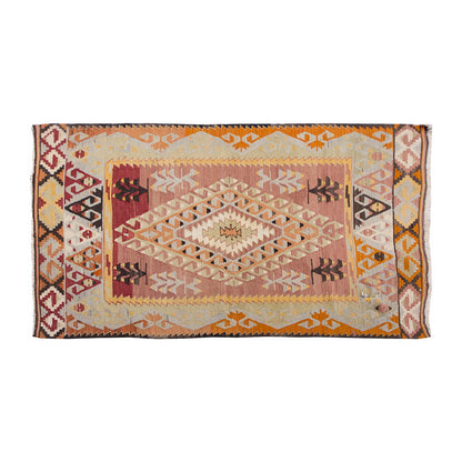 Vintage Kilim Rug,Denizli Eşme Kilim 4" x 6" feet 119 x 177 cm
