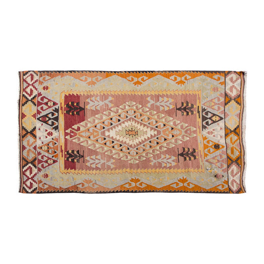 Vintage Kilim Rug,Denizli Eşme Kilim 4" x 6" feet 119 x 177 cm