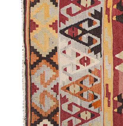 Vintage Kilim Rug,Denizli Eşme Kilim 4" x 6" feet 119 x 177 cm