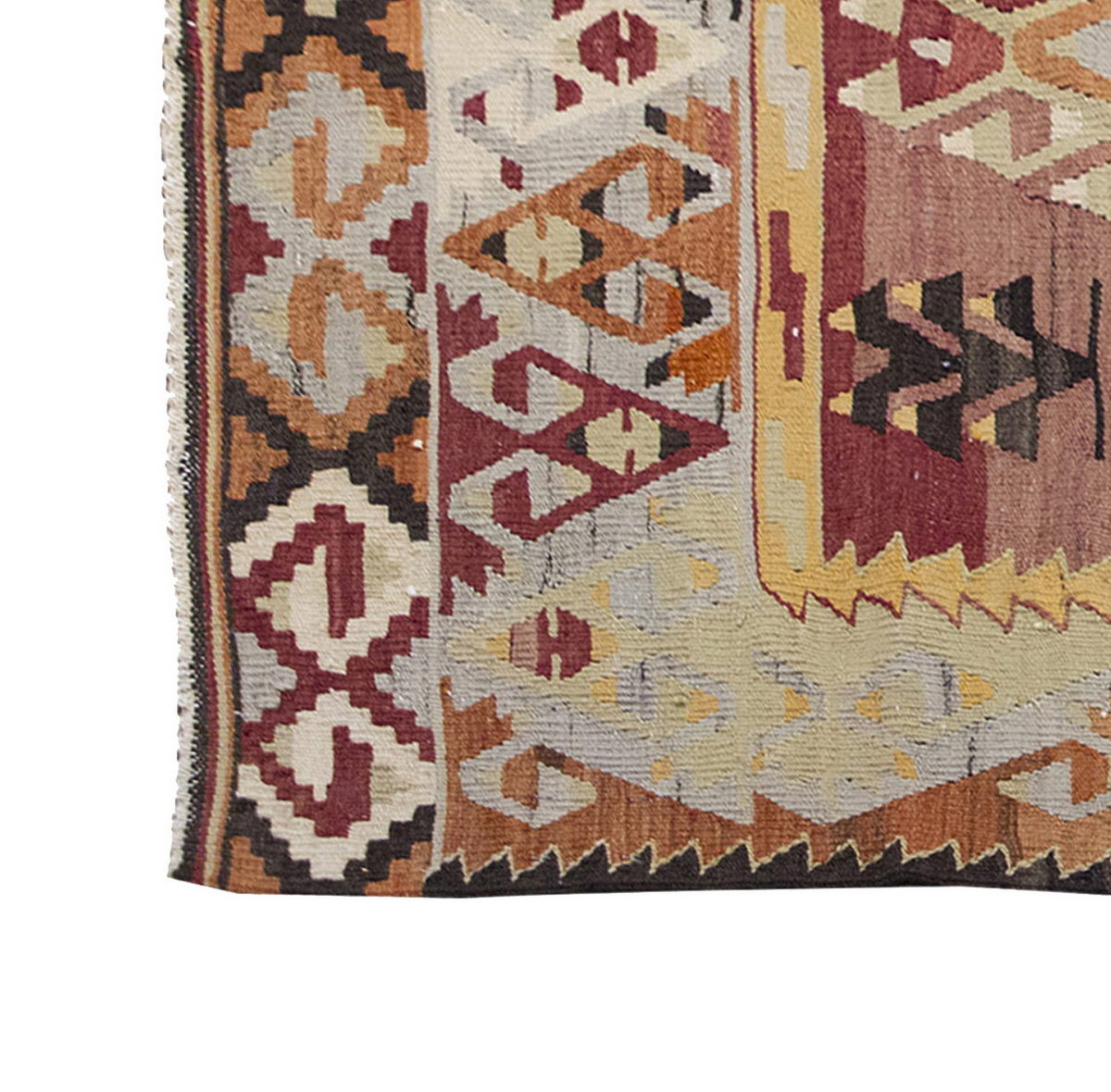 Vintage Kilim Rug,Denizli Eşme Kilim 4" x 6" feet 119 x 177 cm