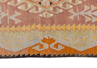 Vintage Kilim Rug,Denizli Eşme Kilim 4" x 6" feet 119 x 177 cm