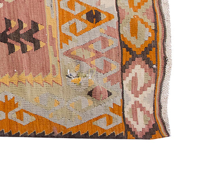 Vintage Kilim Rug,Denizli Eşme Kilim 4" x 6" feet 119 x 177 cm