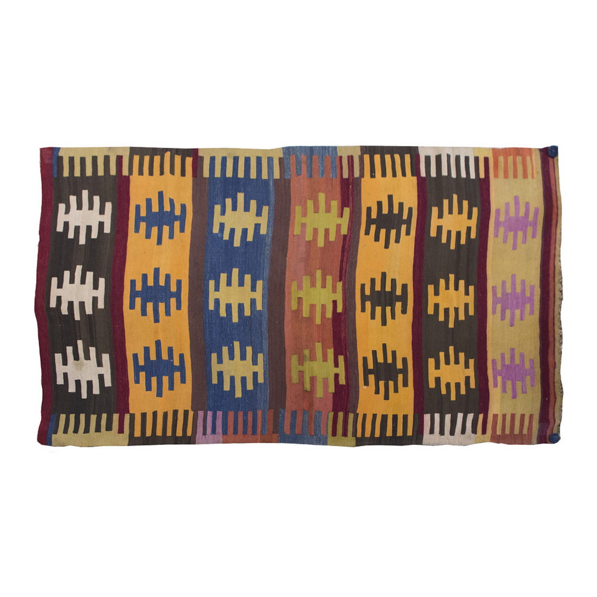 Vintage Kilim Rug,Konya Kilim 4" x 6'2" feet 116 x 187 cm