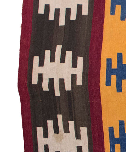 Vintage Kilim Rug,Konya Kilim 4" x 6'2" feet 116 x 187 cm