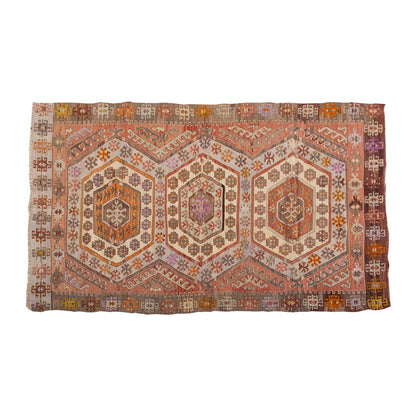 Vintage Kilim Rug,Konya Hotamış Kilim 4" x 6'5" feet 118 x 195 cm
