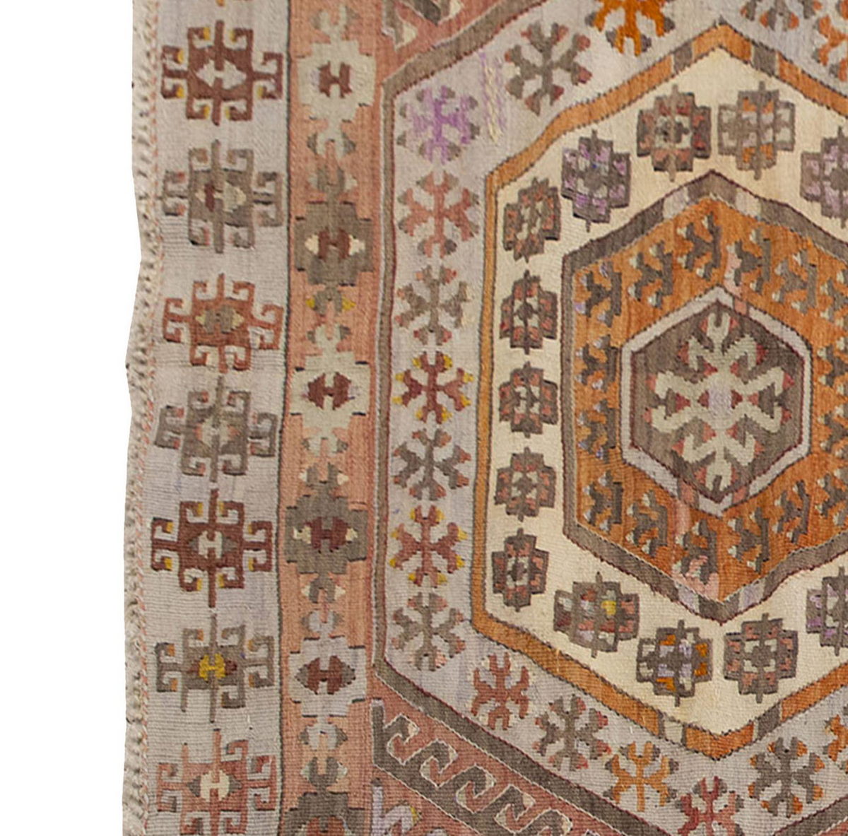 Vintage Kilim Rug,Konya Hotamış Kilim 4" x 6'5" feet 118 x 195 cm