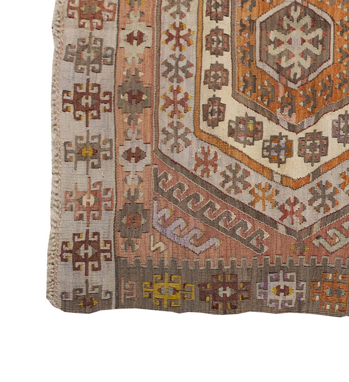 Vintage Kilim Rug,Konya Hotamış Kilim 4" x 6'5" feet 118 x 195 cm