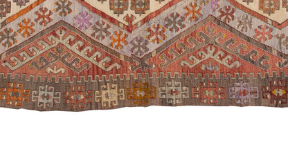 Vintage Kilim Rug,Konya Hotamış Kilim 4" x 6'5" feet 118 x 195 cm