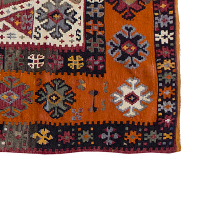 Vintage Kilim Rug,Bayburt Kilim 4" x 6'5" feet 120 x 192 cm