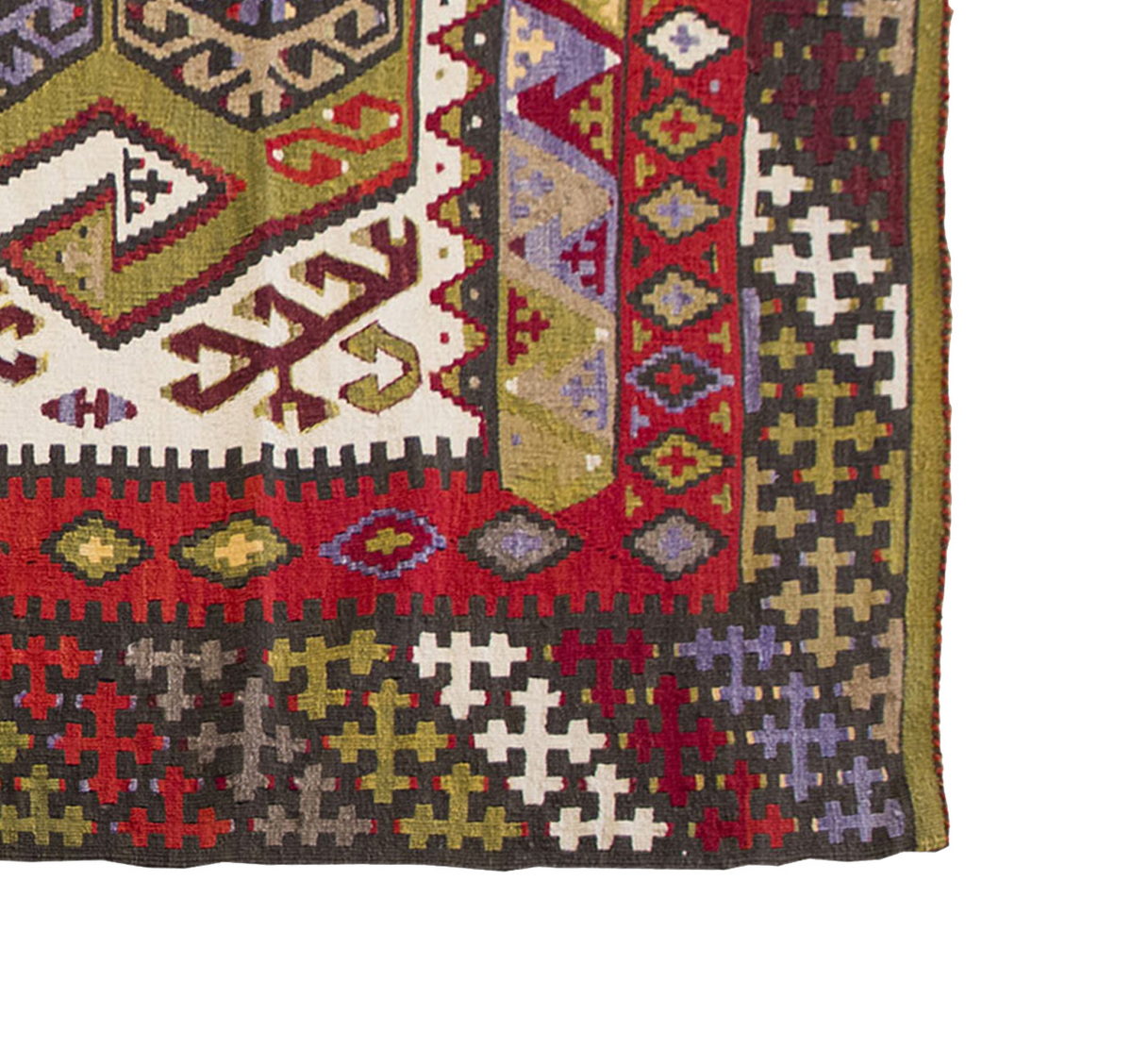 Vintage Kilim Rug,Konya Hotamış Kilim 4'3" x 6'2" feet 129 x 188 cm
