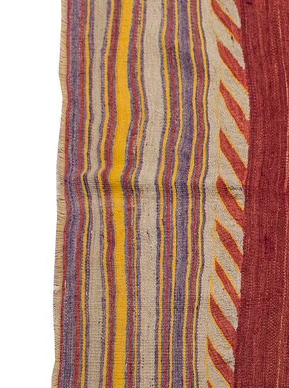 Vintage Kilim Rug,Bodrum Milas Kilim 4'4" x 6'6" feet 132 x 198 cm