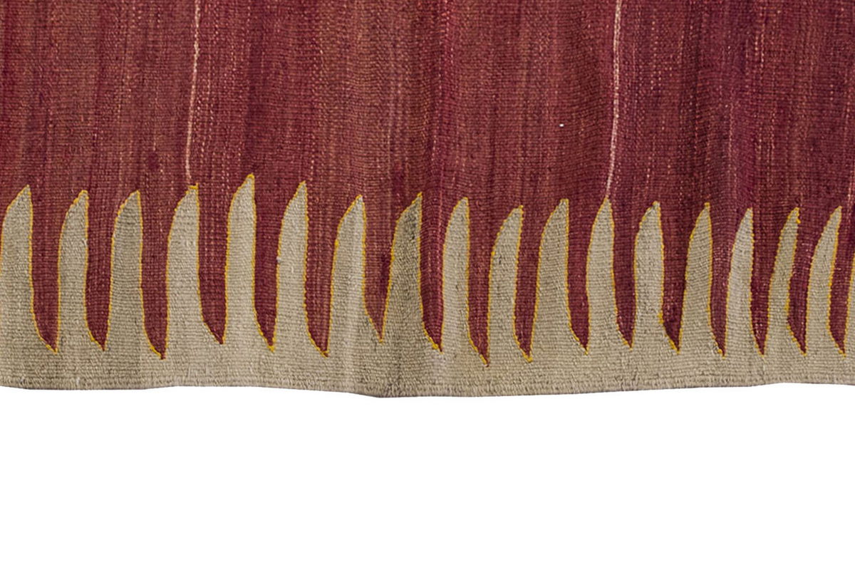 Vintage Kilim Rug,Bodrum Milas Kilim 4'4" x 6'6" feet 132 x 198 cm